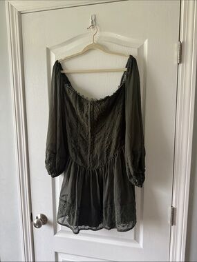 ASOS corset style cottage core dress